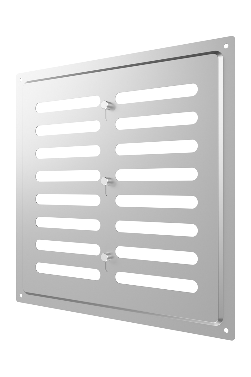 картинка Решетка вентиляционная MER регулируемая 250х250 оцинк.сталь ERA от магазина sp-market