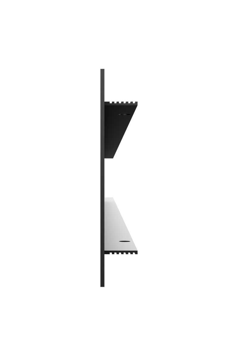 картинка Решетка вентиляционная DP AL переточная 500x60 алюминий Matt black ERA от магазина sp-market