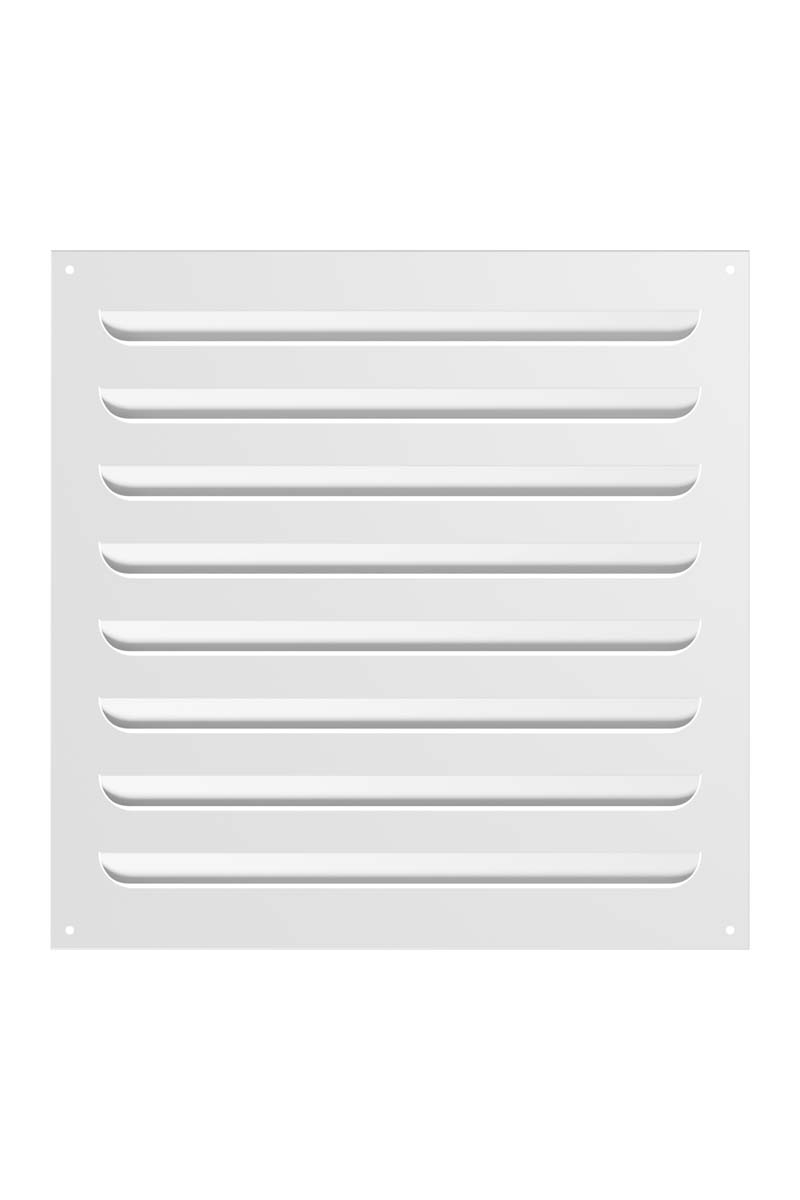картинка Решетка вентиляционная МВР жалюзи 400х400 окраш.сталь белый ERA от магазина sp-market