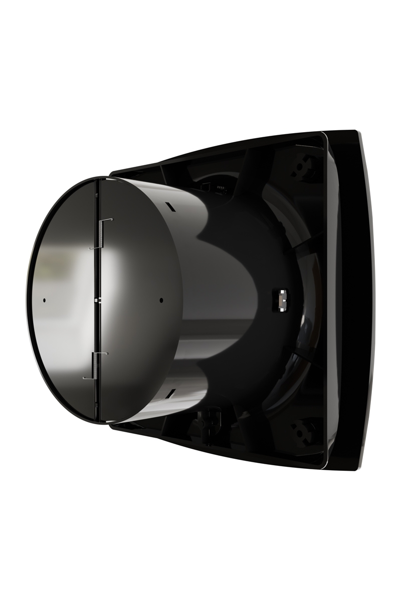 картинка Вентилятор накладной WAVE D120 обр.клапан Black classic ERA от магазина sp-market