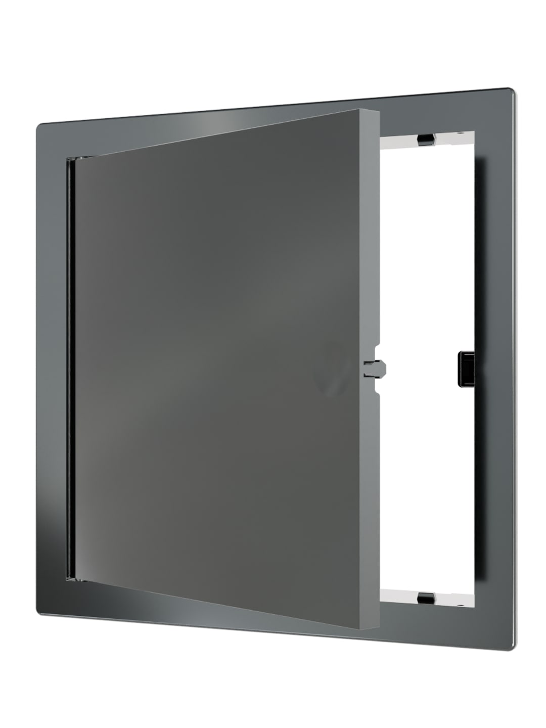 картинка Люк ревизионный LN фланец 150х150 нажимной 172х172 пластик Gray EVECS от магазина sp-market