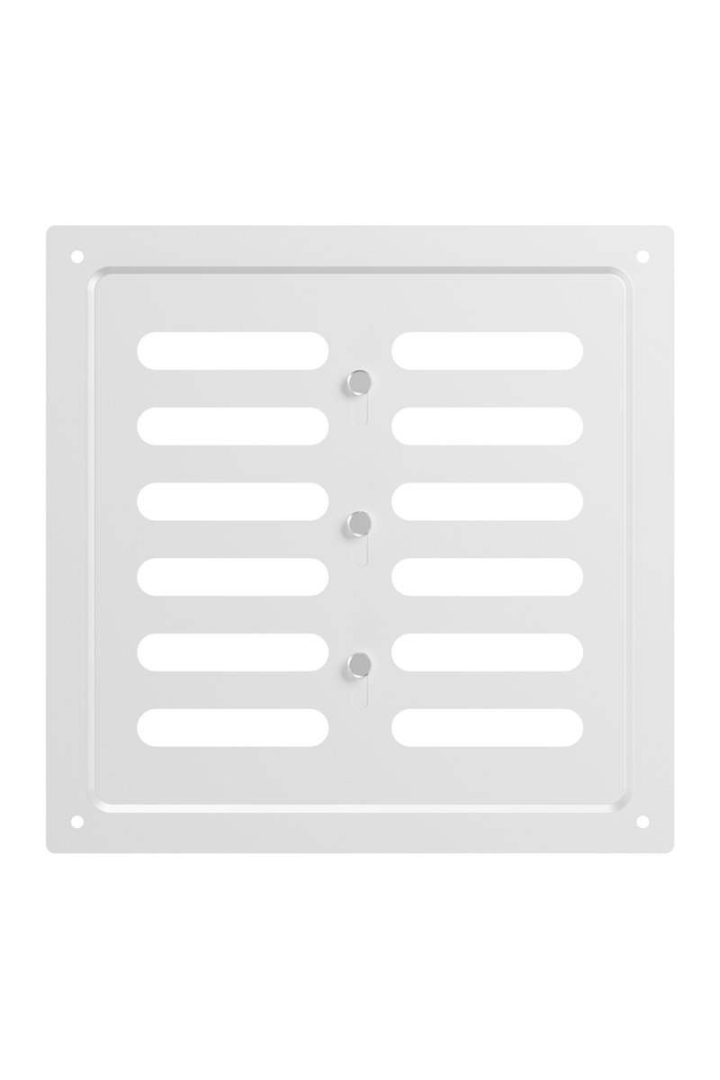 картинка Решетка вентиляционная MER регулируемая 200х200 окраш.сталь White ERA от магазина sp-market