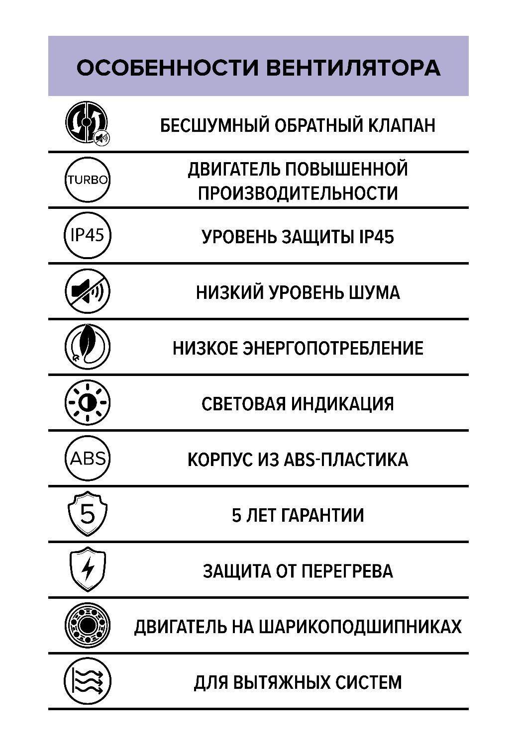 картинка Вентилятор накладной AEON D100 обр.клапан turbo DICITI от магазина sp-market