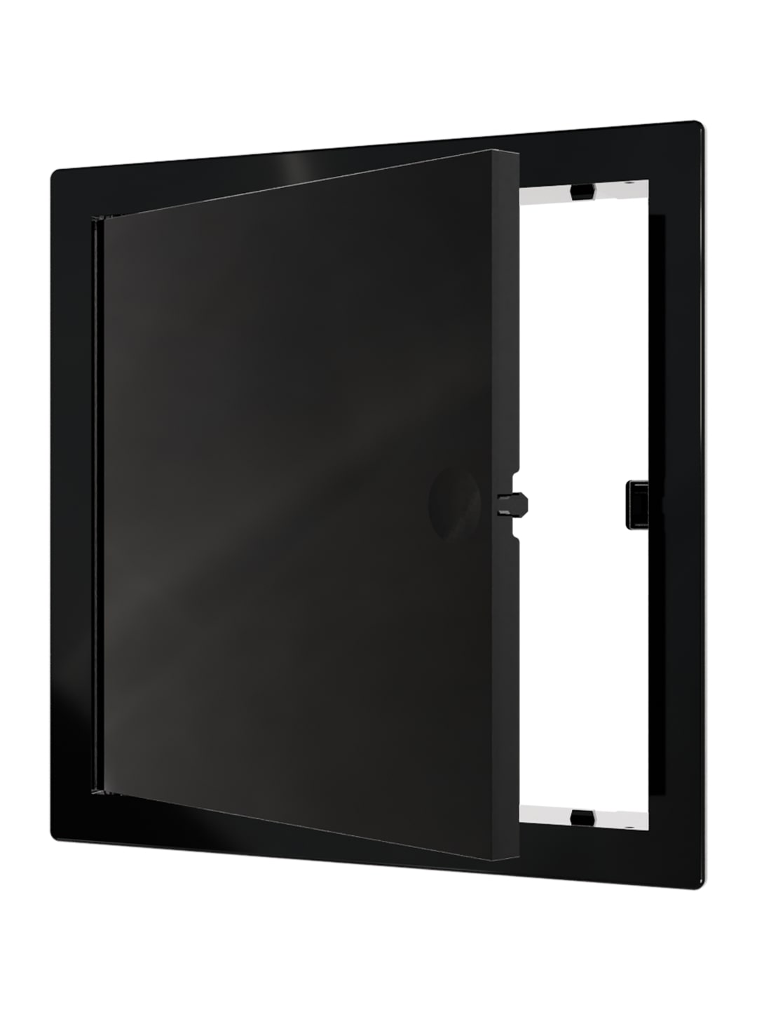 картинка Люк ревизионный LN фланец 150х150 нажимной 172х172 пластик Black EVECS от магазина sp-market