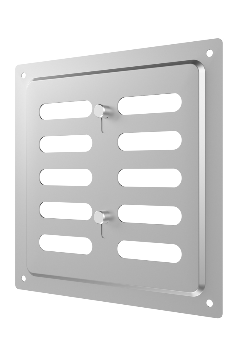 картинка Решетка вентиляционная MER регулируемая 150x150 оцинк.сталь ERA от магазина sp-market