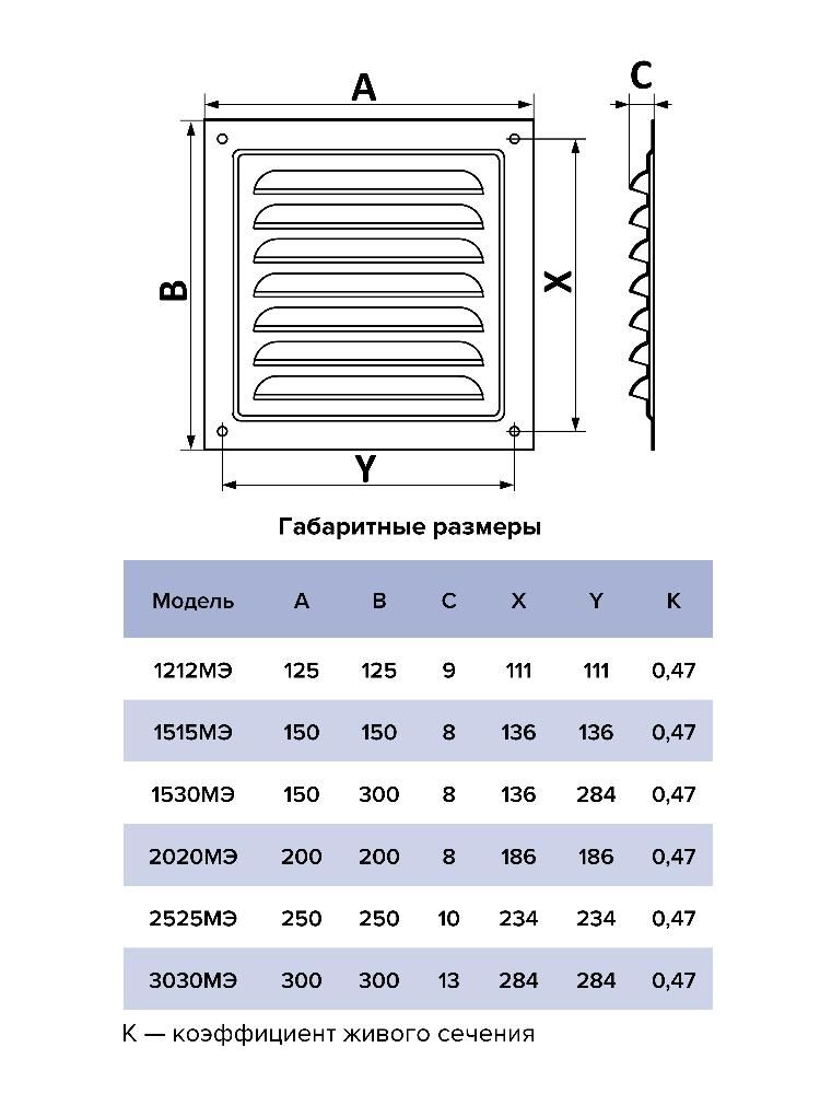 картинка Вентиляционная решетка 2020МЭ Gray ERA от магазина sp-market