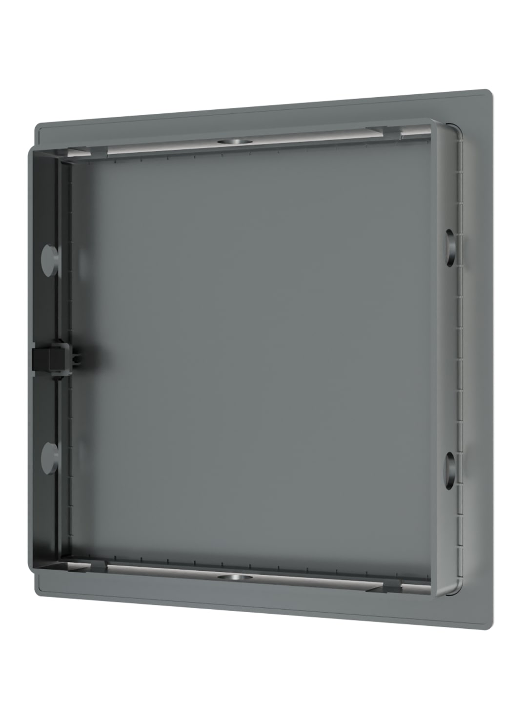 картинка Люк ревизионный LN фланец 150х150 нажимной 172х172 пластик Gray EVECS от магазина sp-market