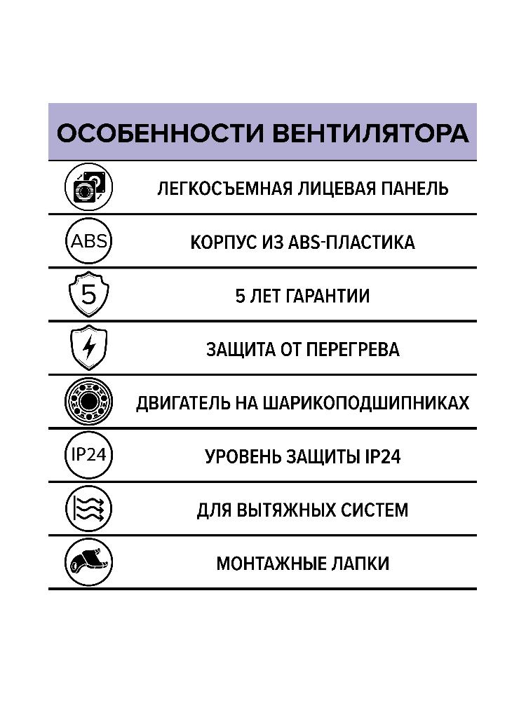 картинка Бытовой вентилятор WAVE 120 BB ERA от магазина sp-market