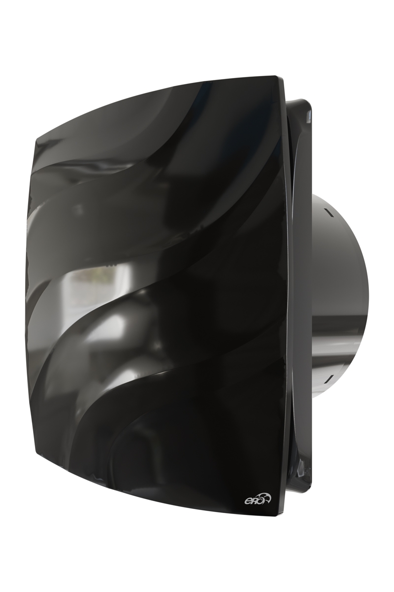 картинка Вентилятор накладной WAVE D120 обр.клапан Black classic ERA от магазина sp-market