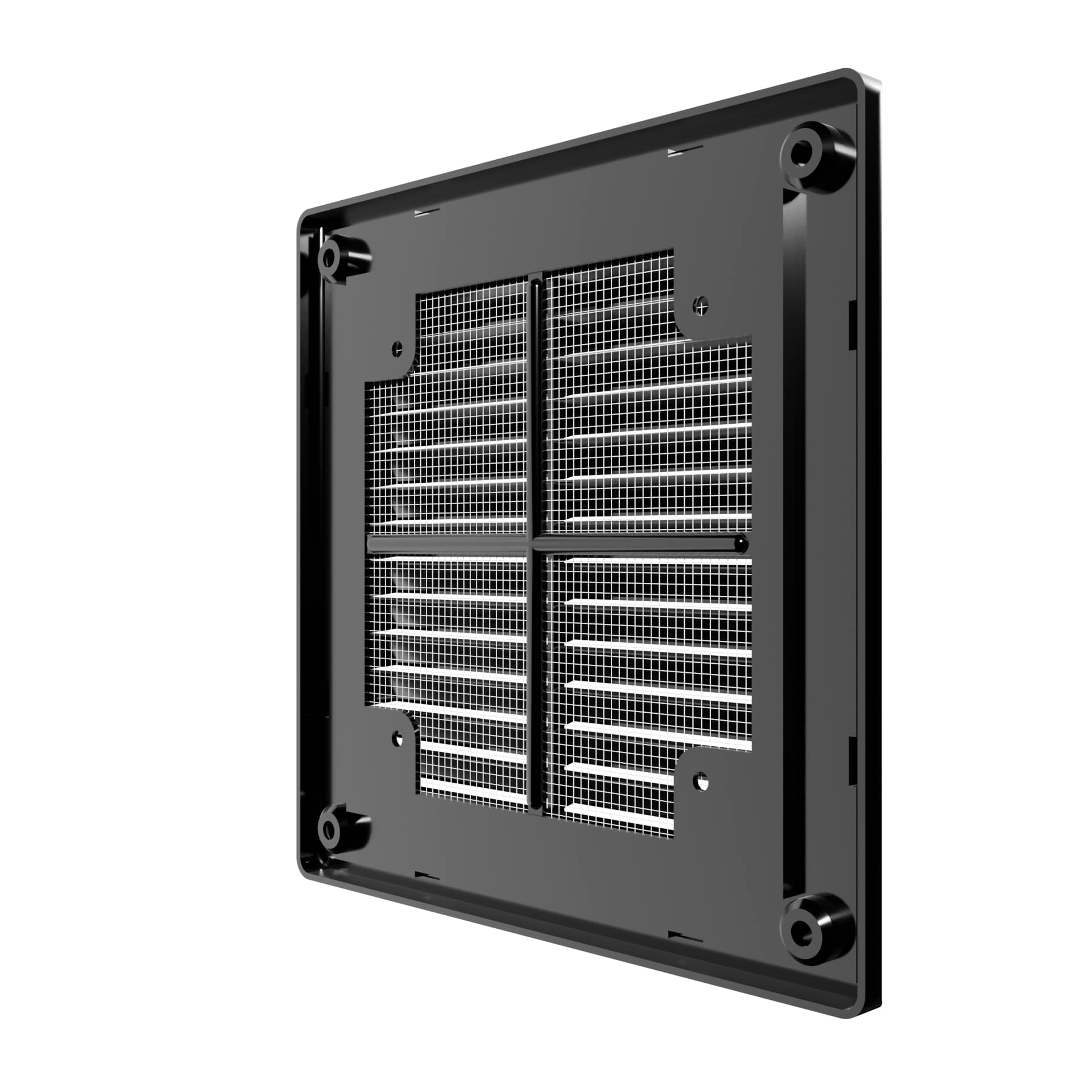 картинка Решетка вентиляционная Р сетка разъемная 150х150 пластик Black ERA от магазина sp-market