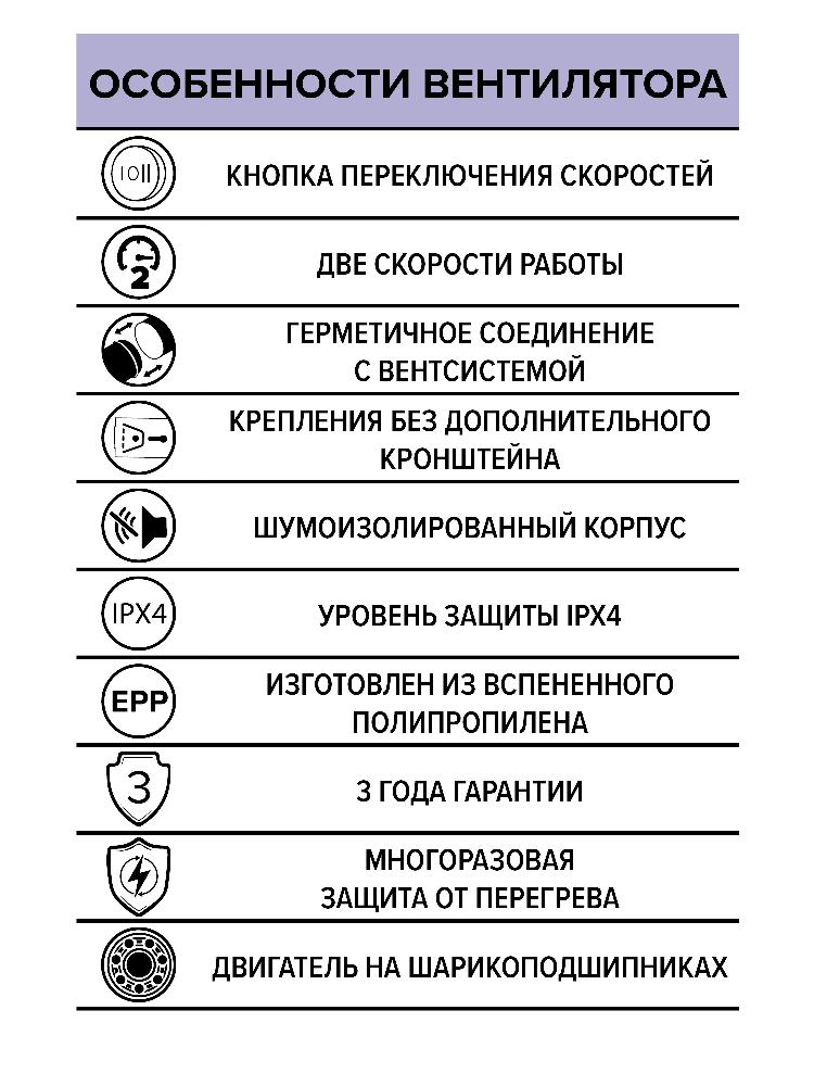 картинка Вентилятор канальный PACIFIC D150 шумоизолированный осевой 2скор. ERA PRO от магазина sp-market