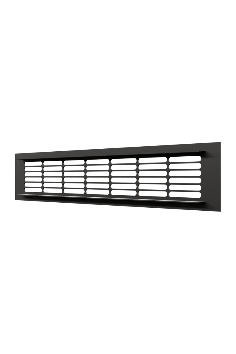 картинка Решетка вентиляционная DP AL переточная 300x60 алюминий Matt black ERA от магазина sp-market