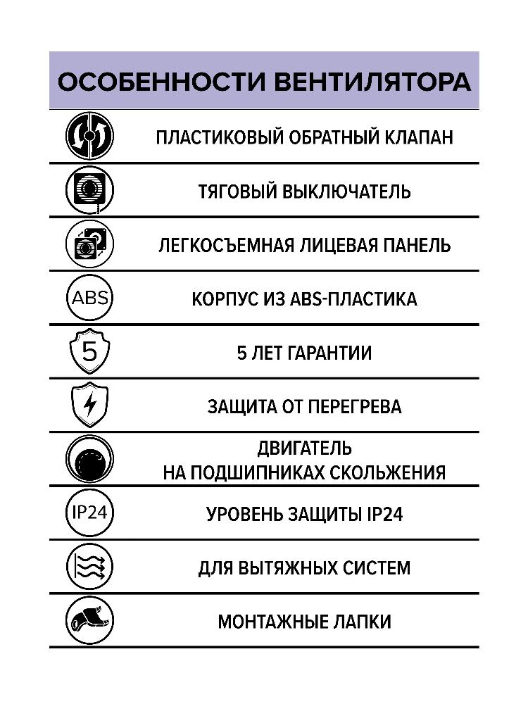 картинка Бытовой вентилятор WIND 120C-02 ERA от магазина sp-market