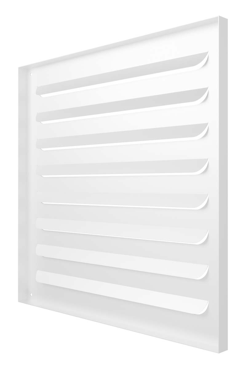 картинка Решетка вентиляционная МВР жалюзи 400х400 окраш.сталь белый ERA от магазина sp-market