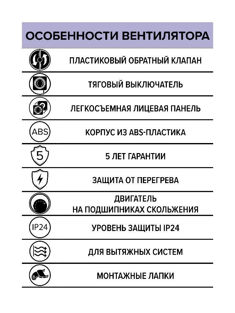 картинка Бытовой вентилятор WAVE 120C-02 ERA от магазина sp-market