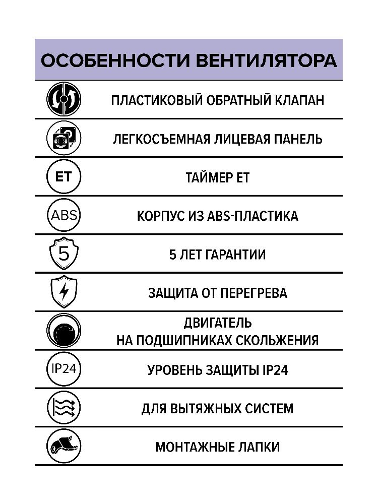 картинка Бытовой вентилятор WAVE 120C ET ERA от магазина sp-market