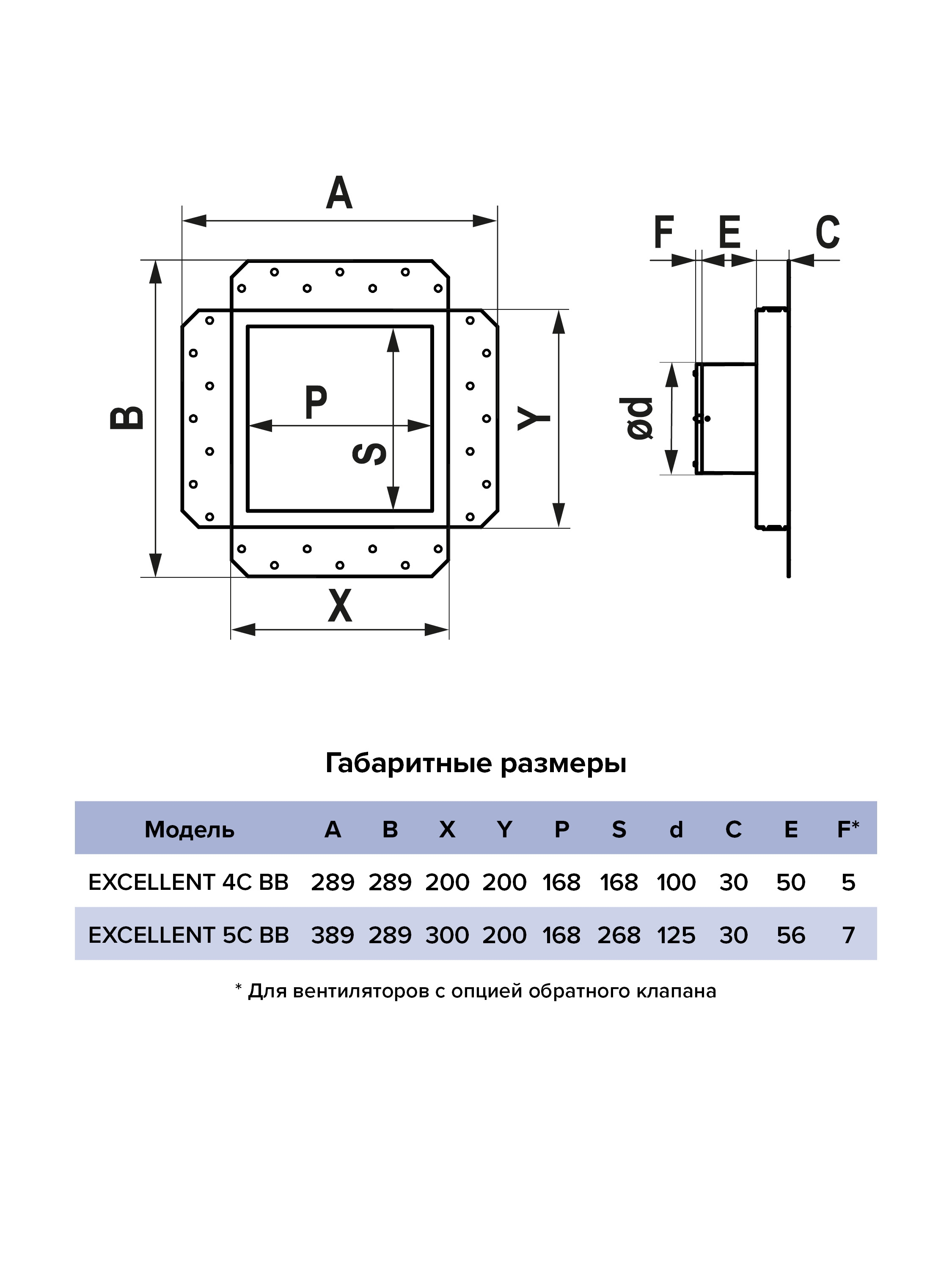 картинка Вентилятор встраиваемый EXCELLENT D100 осевой обр.клапан шариковый подшипник черный матовый ERA от магазина sp-market