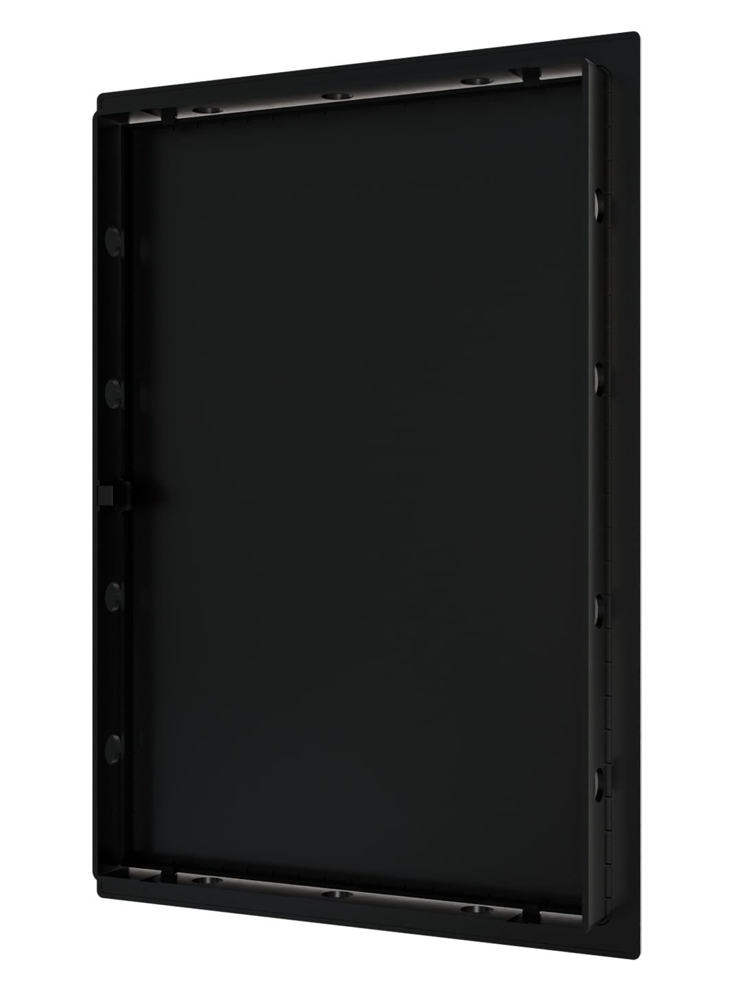 картинка Люк ревизионный LN фланец 200х300 нажимной 223х323 пластик Black EVECS от магазина sp-market