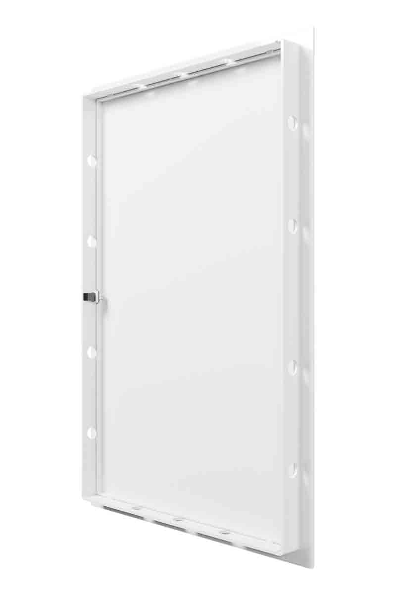 картинка Люк ревизионный LN фланец 250х400 нажимной 274х423 пластик EVECS от магазина sp-market