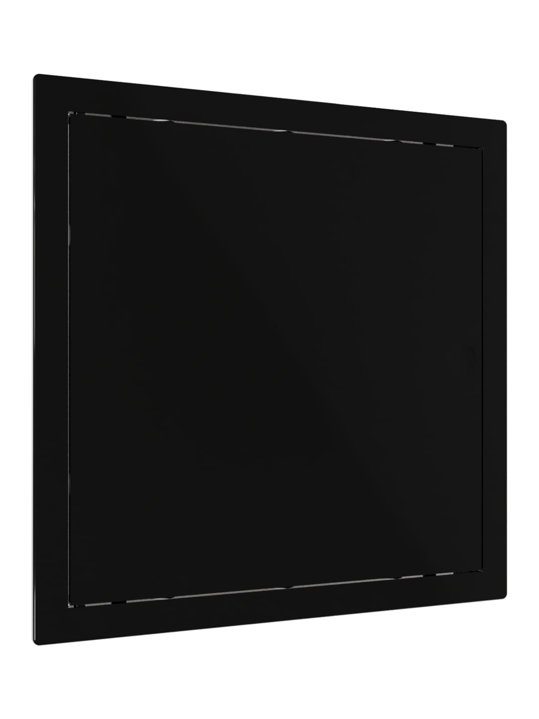 картинка Люк ревизионный LN фланец 200x200 нажимной 224х224 пластик Black EVECS от магазина sp-market