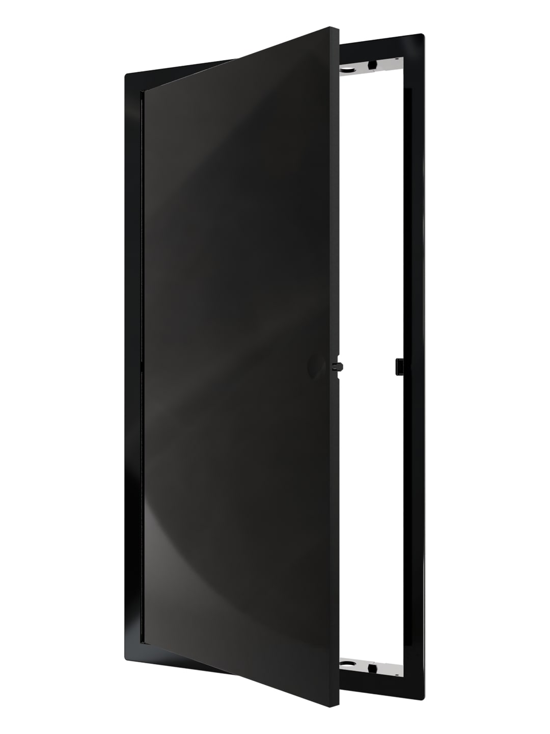 картинка Люк ревизионный LN фланец 200х400 нажимной 223х423 пластик Black EVECS от магазина sp-market