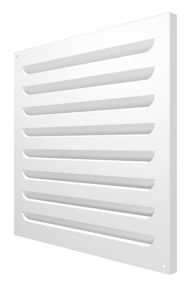 картинка Решетка вентиляционная МВР жалюзи 400х400 окраш.сталь белый ERA от магазина sp-market