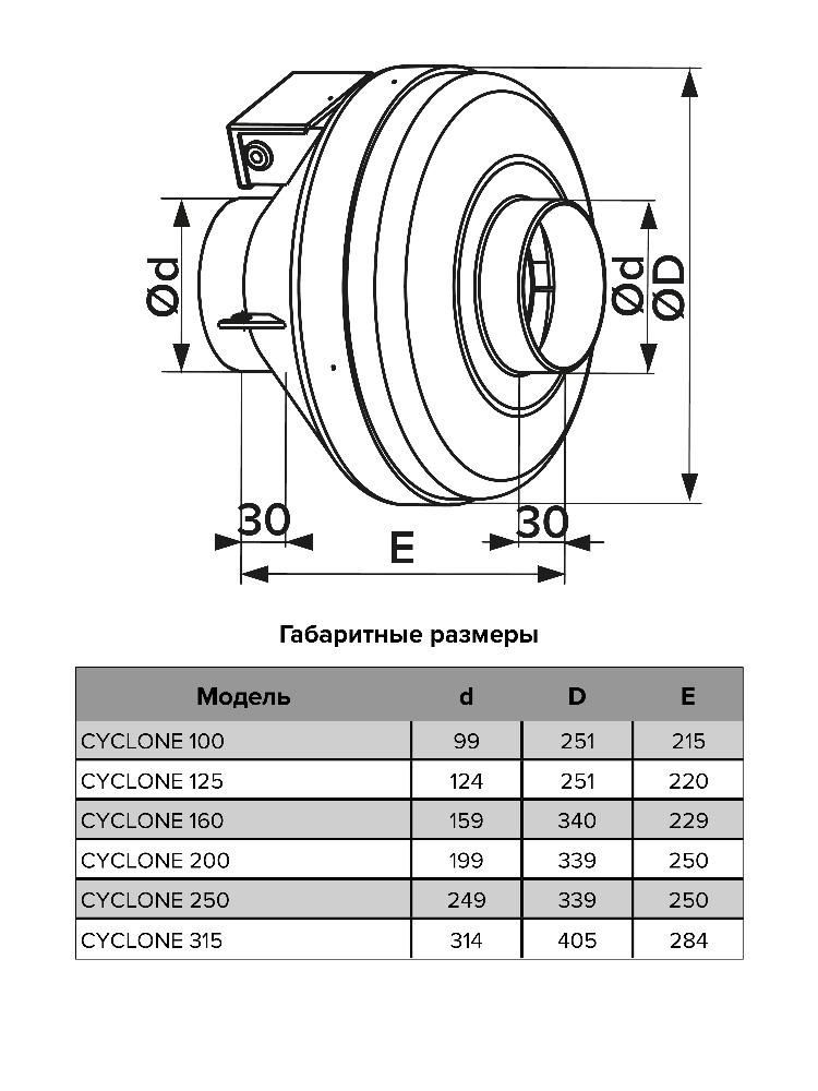 картинка Коммерческий вентилятор CYCLONE 100 ERA PRO от магазина sp-market